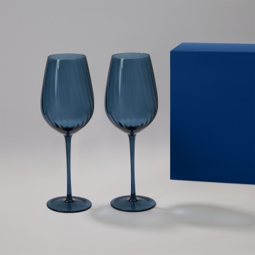 Portobello Подарочный набор 2 бокала для вина Toscana в синей коробке с логотипом на заказ