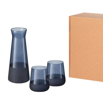 Portobello Подарочный набор декантер + 2 стакана, Sapphire синий с логотипом на заказ