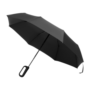 Portobello Зонт складной Азимут (Azimut), черный с логотипом на заказ
