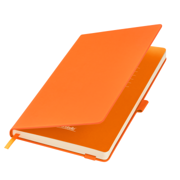 Portobello Ежедневник Альфа (Alpha) недатированный, оранжевый/оранжевый с логотипом на заказ