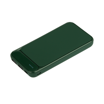 Portobello Внешний аккумулятор с подсветкой Starlight Plus PB 10000 mAh, зеленый с логотипом на заказ