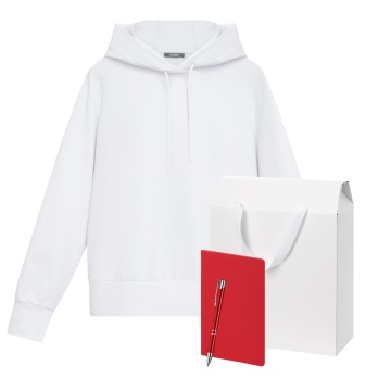 Portobello Набор с одеждой Алекс (Alex) (худи, блокнот, ручка), красный, XL с логотипом на заказ