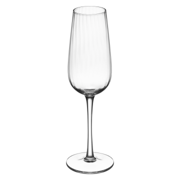 Portobello Бокал для шампанского Бланш (Blanche), прозрачный с логотипом на заказ