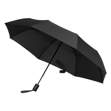 Portobello Зонт складной Атланта (Atlanta), черный с логотипом на заказ