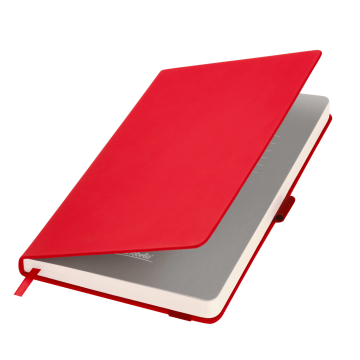 Portobello Ежедневник Alpha недатированный, красный/серый с логотипом на заказ
