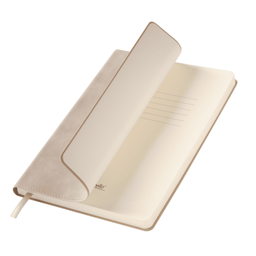 Portobello Ежедневник Верона (Verona) недатированный, бежевый (без упаковки, без стикера) с логотипом на заказ
