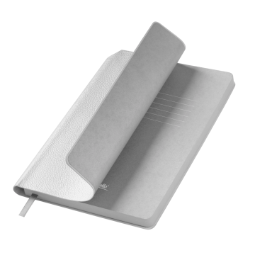 Portobello Ежедневник Molto недатированный, серебряный с логотипом на заказ