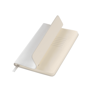 Portobello Ежедневник Spark mini A6 недатированный, серебряный с логотипом на заказ