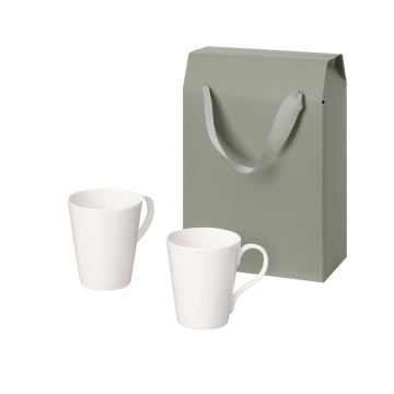 Portobello Подарочный набор Vesta в коробке-пакете (две фарфоровых кружки) с логотипом на заказ