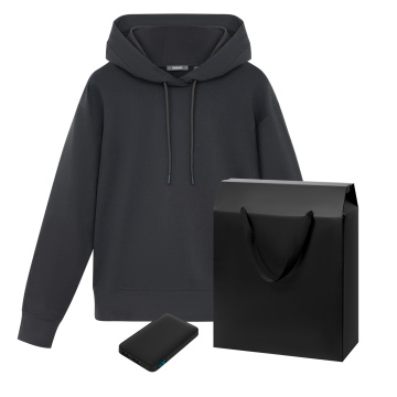 Portobello Набор с одеждой Алекс (ALEX) (худи, аккумулятор), черный, S с логотипом на заказ