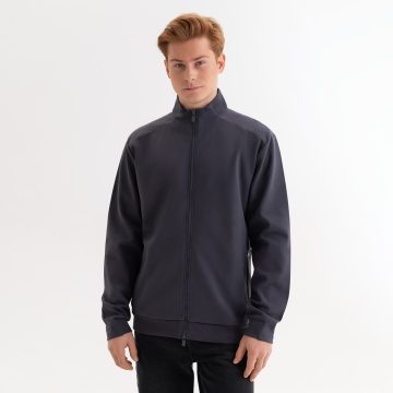 Portobello Толстовка на молнии ASTIN антрацит с логотипом на заказ