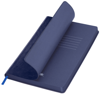 Portobello Ежедневник River side недатированный, синий (без упаковки, без стикера) с логотипом на заказ