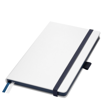 Portobello Ежедневник Arctic недатированный, белый/синий с логотипом на заказ