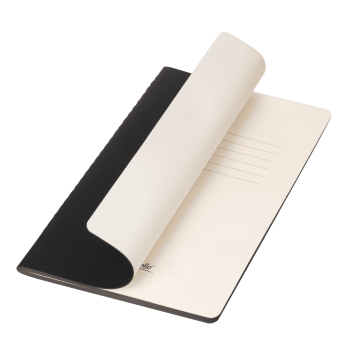 Portobello Блокнот Corsa slim, черный с логотипом на заказ