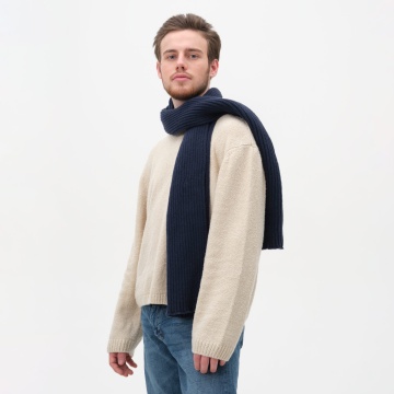 Portobello Шарф Forges вязаный, синий с логотипом на заказ