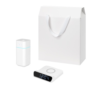 Portobello Подарочный набор Клауд НЕО, Ригель (Cloud NEO, Rigel), белый (увлажнитель воздуха, зарядное устройство) с логотипом на заказ