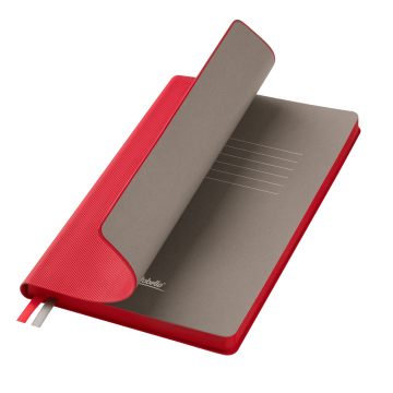 Portobello Ежедневник Рейн (Rain) недатированный, красный (без упаковки, без стикера) с логотипом на заказ