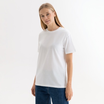 Portobello Футболка унисекс KRIS, 150 гр., белая (теплого оттенка), размер M с логотипом на заказ