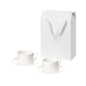 Portobello Подарочный набор Мокко (Mokko) в коробке-пакете (две чайных пары) с логотипом на заказ