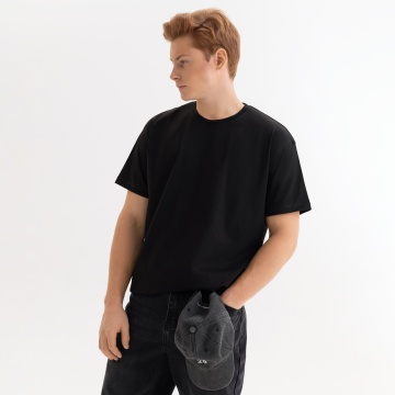 Portobello Футболка унисекс KRIS, 150 гр., черная, размер XS с логотипом на заказ