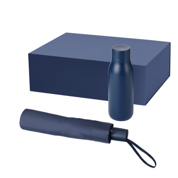 Portobello Подарочный набор Sevilla, Atlanta, синий (зонт, термобутылка) с логотипом на заказ