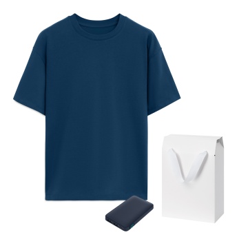 Portobello Набор с одеждой RUST (футболка, аккумулятор), синий, XS/S с логотипом на заказ