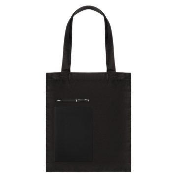 Portobello Подарочный набор Эрба НЕО, Спарк, Бенуа (Erba NEO, Spark, Benua), черный (шоппер, ежедневник, ручка) с логотипом на заказ