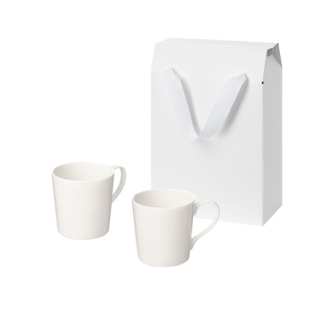 Portobello Подарочный набор Siena в коробке-пакете (две фарфоровых кружки) с логотипом на заказ