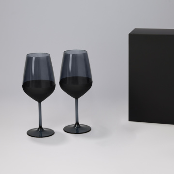 Portobello Подарочный набор 2 бокала для вина Блэк Эдишн (Black edition) в черной коробке с логотипом на заказ