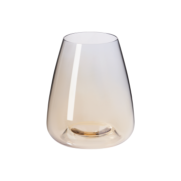 Portobello Стакан для воды Ницца (Nizza), градиент дымчато-золотой с логотипом на заказ