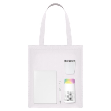 Portobello Подарочный набор Welcome Pack Galaxy, белый (термокружка, очиститель воздуха, ежедневник, ручка, шоппер) с логотипом на заказ