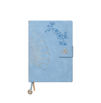 Portobello Ежедневник B2Book Medio Vertical 1/2 недатированный, голубой/бежевый с логотипом на заказ