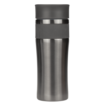 Portobello Термокружка вакуумная Поло (Polo), серая с логотипом на заказ