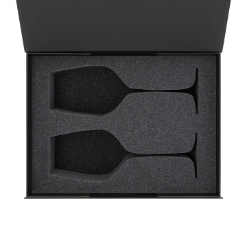 Portobello Ложемент под 2 бокала для вина (рифленое стекло) в среднюю коробку-трансформер (арт. 695721) с логотипом на заказ