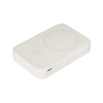 Portobello Внешний аккумулятор Юнион PD (Union PD) 10000mAh с функцией беспроводной зарядки 15W, белый с логотипом на заказ