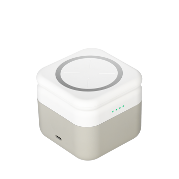 Portobello Беспроводная зарядная станция 3в1 15W Куб (Cube Wireless Magnetic) с логотипом на заказ
