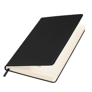 Portobello Ежедневник Альфа Битубук (Alpha BtoBook) недатированный, черный (без резинки, без упаковки, без стикера) с логотипом на заказ