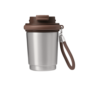 Portobello Термокружка вакуумная Сидней (Sydney), серебряная с логотипом на заказ