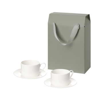 Portobello Подарочный набор Мокко (Mokko) в коробке-пакете (две чайных пары) с логотипом на заказ