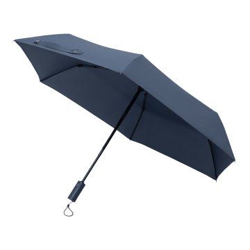 Portobello Зонт складной Филтон (Filton), синий с системой безопасности (Safety System) с логотипом на заказ