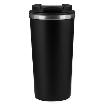 Portobello Термокружка вакуумная Палермо (Palermo), черная с логотипом на заказ