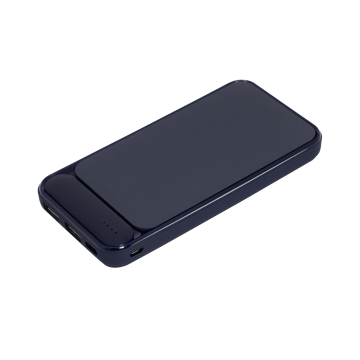Portobello Внешний аккумулятор с подсветкой Старлайт Плюс PB (Starlight Plus PB) 10000 mAh, синий с логотипом на заказ